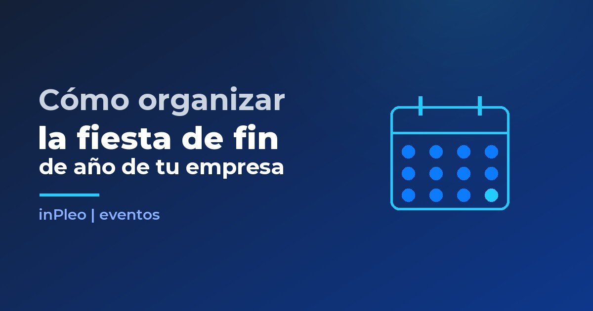 Calendario de planificación de la fiesta de fin de año de una empresa